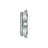 Tissot Seastar 1000 GMT 40mm T120.852.11.051.00 side profile – 316L stainless steel case, screw-down crown, sapphire crystal, bold sport watch profile, grey stainless steel bracelet
