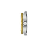 Tissot Seastar 1000 GMT 40mm T120.852.22.051.00 side profile – two-tone gold and grey PVD stainless steel case, screw-down crown, sapphire crystal, bold sport watch profile