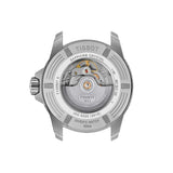 Tissot Seastar 2000 44mm T120.907.17.281.00 screw-down caseback – 316L stainless steel, Powermatic 80 automatic movement, ISO 6425:2018 certified dive watch, water resistant to 600m, Swiss made