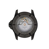 Tissot Seastar 2000 44mm T120.907.37.041.00 screw-down caseback – 316L stainless steel, Powermatic 80 automatic movement, ISO 6425:2018 certified dive watch, water resistant to 600m, Swiss made