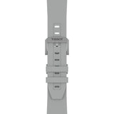 Tissot Supersport NBA 2026 42mm T125.417.17.031.00 strap detail – grey nitrile rubber strap with pin buckle and interchangeable quick-release system