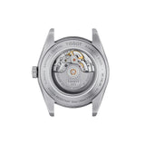 Tissot Gentleman 40mm T127.407.11.091.01 see-through caseback – Powermatic 80 automatic movement with silicon balance spring visible, 316L stainless steel, Swiss made, water resistant to 100m