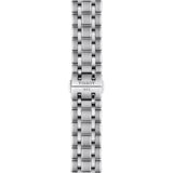 Tissot Chemin des Tourelles 42mm T139.407.11.091.00 bracelet detail – grey stainless steel bracelet with butterfly clasp, push-button safety and interchangeable quick-release system