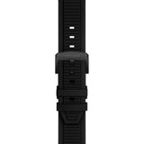 Tissot T-Race MotoGP 2026 45mm T141.417.37.422.00 strap detail – black silicone strap with standard buckle, MotoGP-inspired design detailing