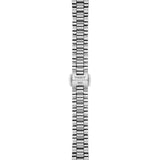 Tissot Désir 29.6mm T152.223.11.496.00 bracelet detail – grey stainless steel jewellery-style bracelet with butterfly clasp and push-button safety