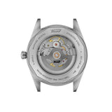 Tissot Visodate 39mm T157.407.16.031.00 see-through caseback – Powermatic 80 automatic movement visible, 316L stainless steel, Swiss made, water resistant to 50m