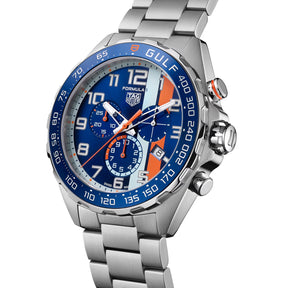 TAG Heuer Formula 1 X Gulf Men's 43mm Quartz Chronograph Watch CAZ101AT.BA0842