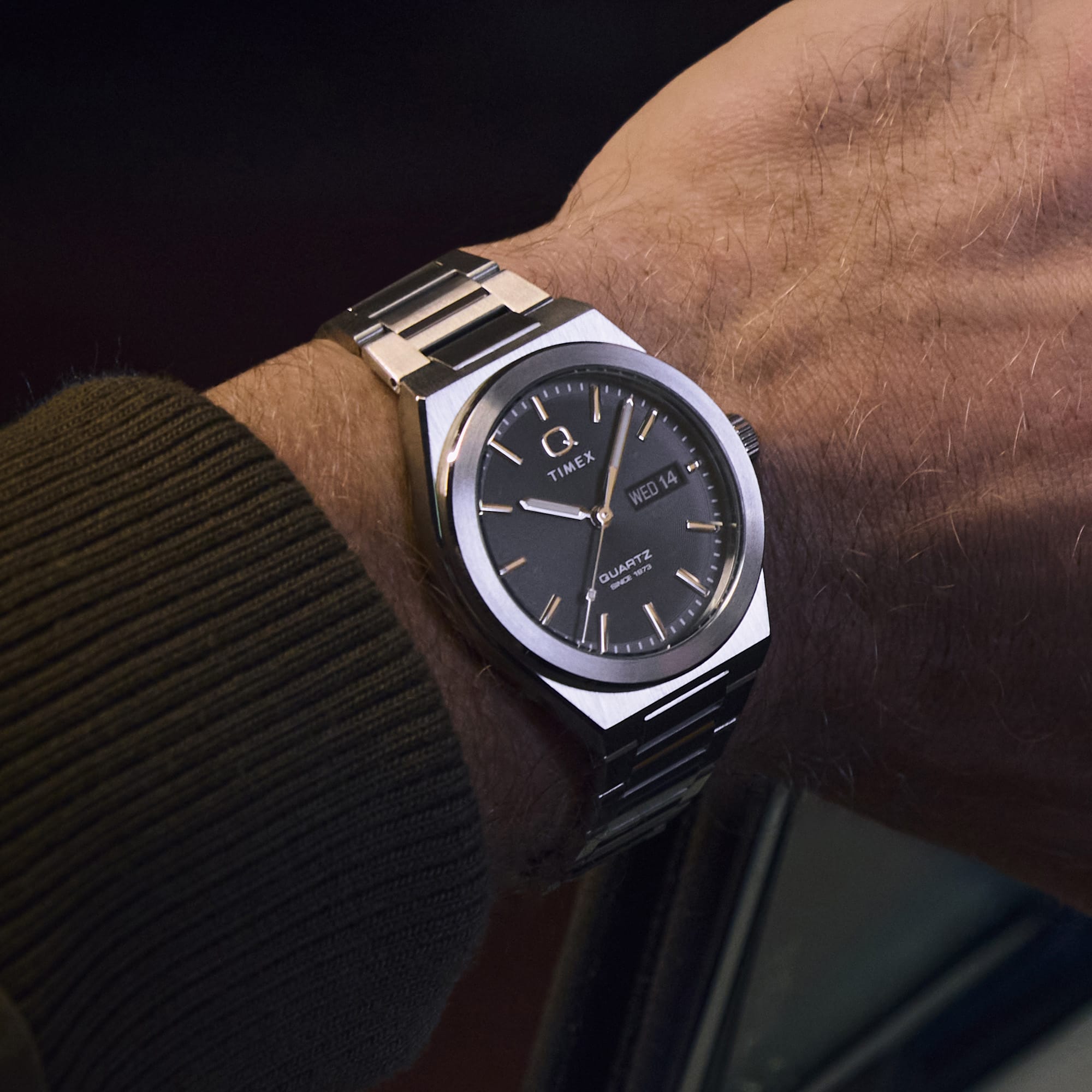 Timex Q Continental Day Date Quartz 39mm Watch TW2Y25000