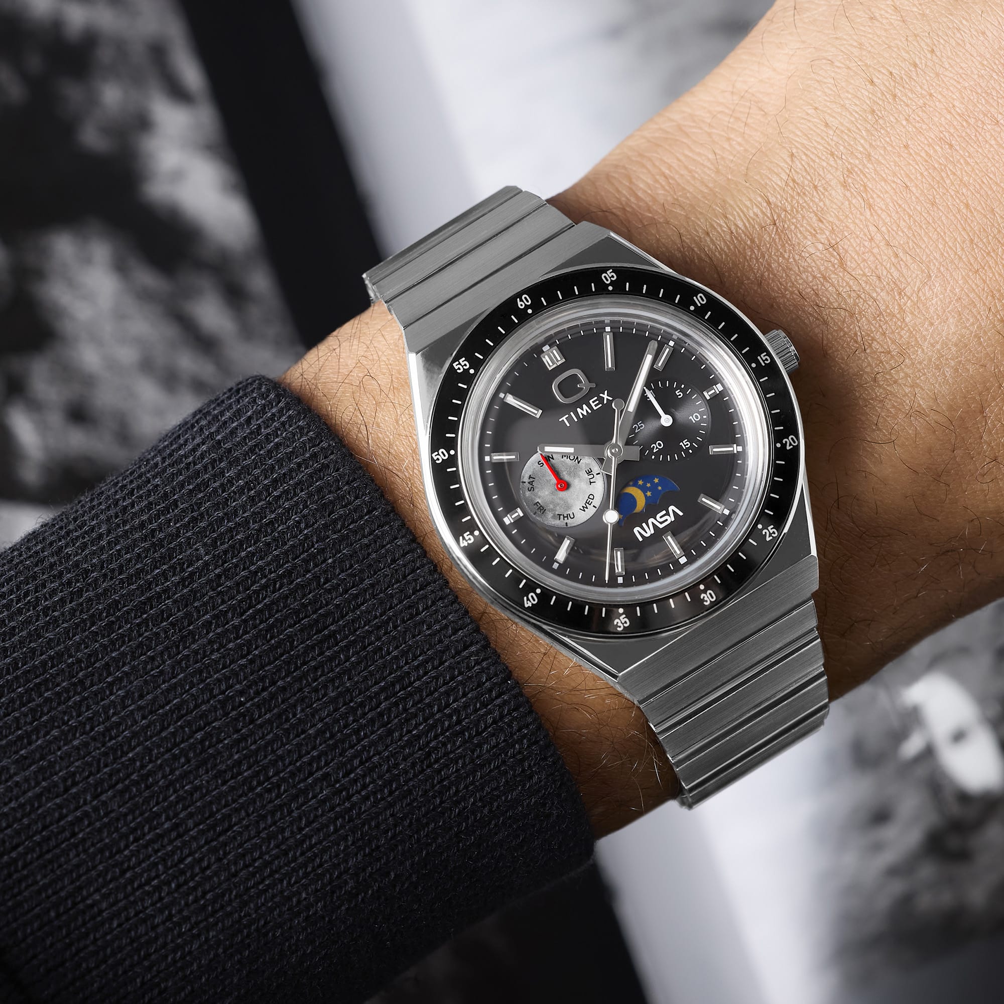 Timex Q Timex x NASA Quartz 40mm Watch TW2Y56700
