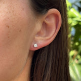 0.75ct TW Round Brilliant Cut Lab-Grown Diamond Pendant and Earrings Set in 9ct White Gold