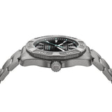 TAG Heuer Aquaracer Professional 200 Solargraph WBP1184.BF0008 titanium watch with black dial, rotating bezel, and solar-powered quartz movement.