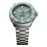 TAG Heuer WBY111B.BA0042 Formula 1 38mm sandblasted steel green diamond watch