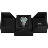 TAG Heuer WBY111B.BA0042 Formula 1 38mm sandblasted steel green diamond watch in watch box