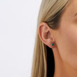 Triplet Opal Stud Earrings in 9ct Yellow Gold