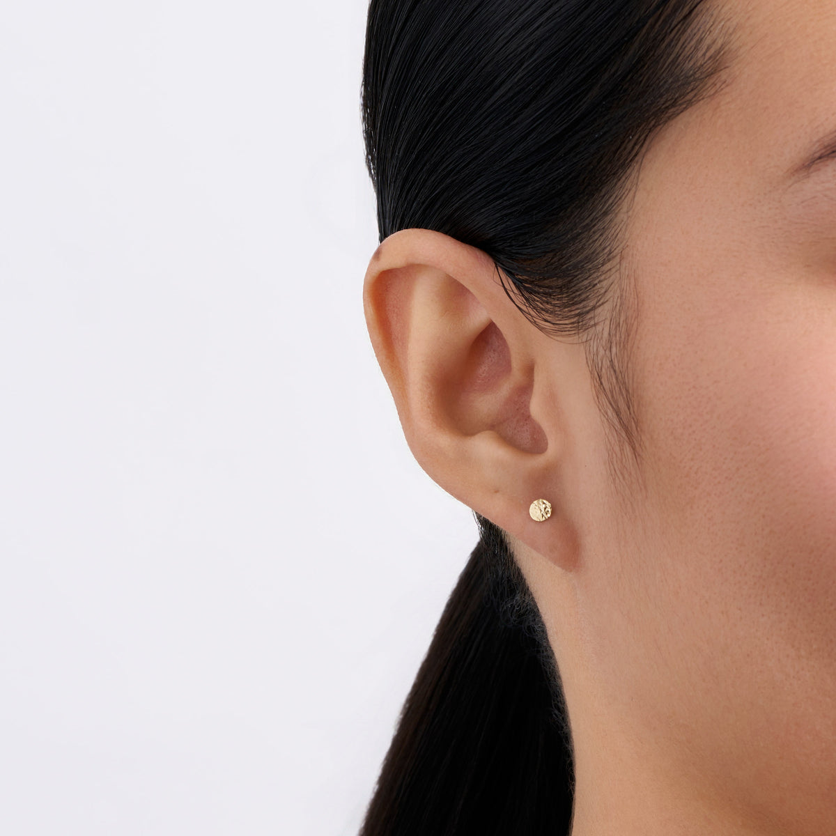Diamond Cut Ball Studs in 9ct Yellow Gold