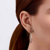 Large Twist Hoops in Sterling Silver