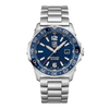 A Luminox Pacific Diver Ripple watch with a stainless steel band and case, featuring a Dark Blue Dial