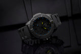 Black Luminox Watch with Yellow and Blue Lume