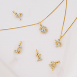 Diamond Star Sign Pendant in 9ct Yellow Gold