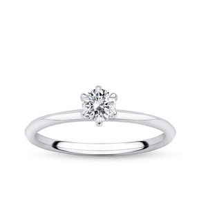 Amāre 0.30 Carat TW Diamond Solitaire Engagement Ring set in Platinum - Wallace Bishop