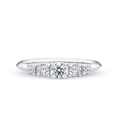 Amāre 0.50 Carat TW Diamond Five Stone Ring set in Platinum - Wallace Bishop