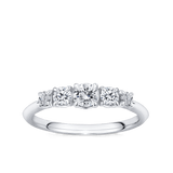 Amāre® 0.50 Carat TW Diamond Five Stone Ring set in Platinum