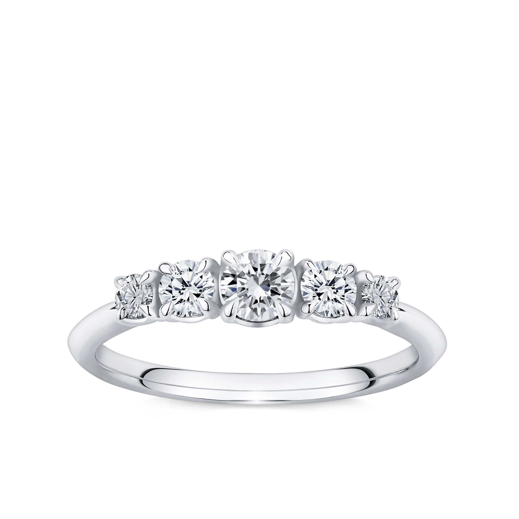 Amāre 0.50 Carat TW Diamond Five Stone Ring set in Platinum - Wallace Bishop