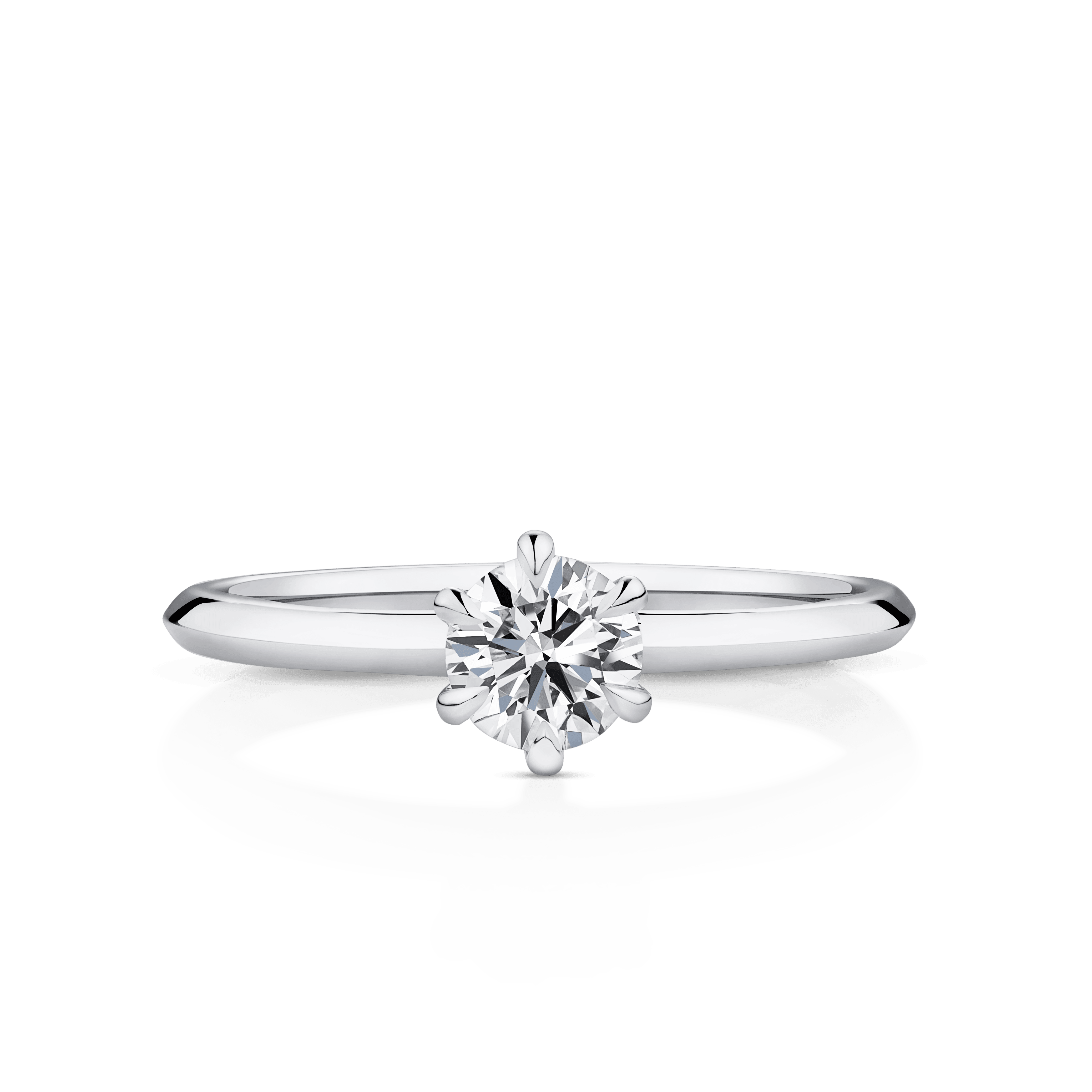 Amāre® 0.50 Carat Diamond Solitaire Engagement Ring set in Platinum