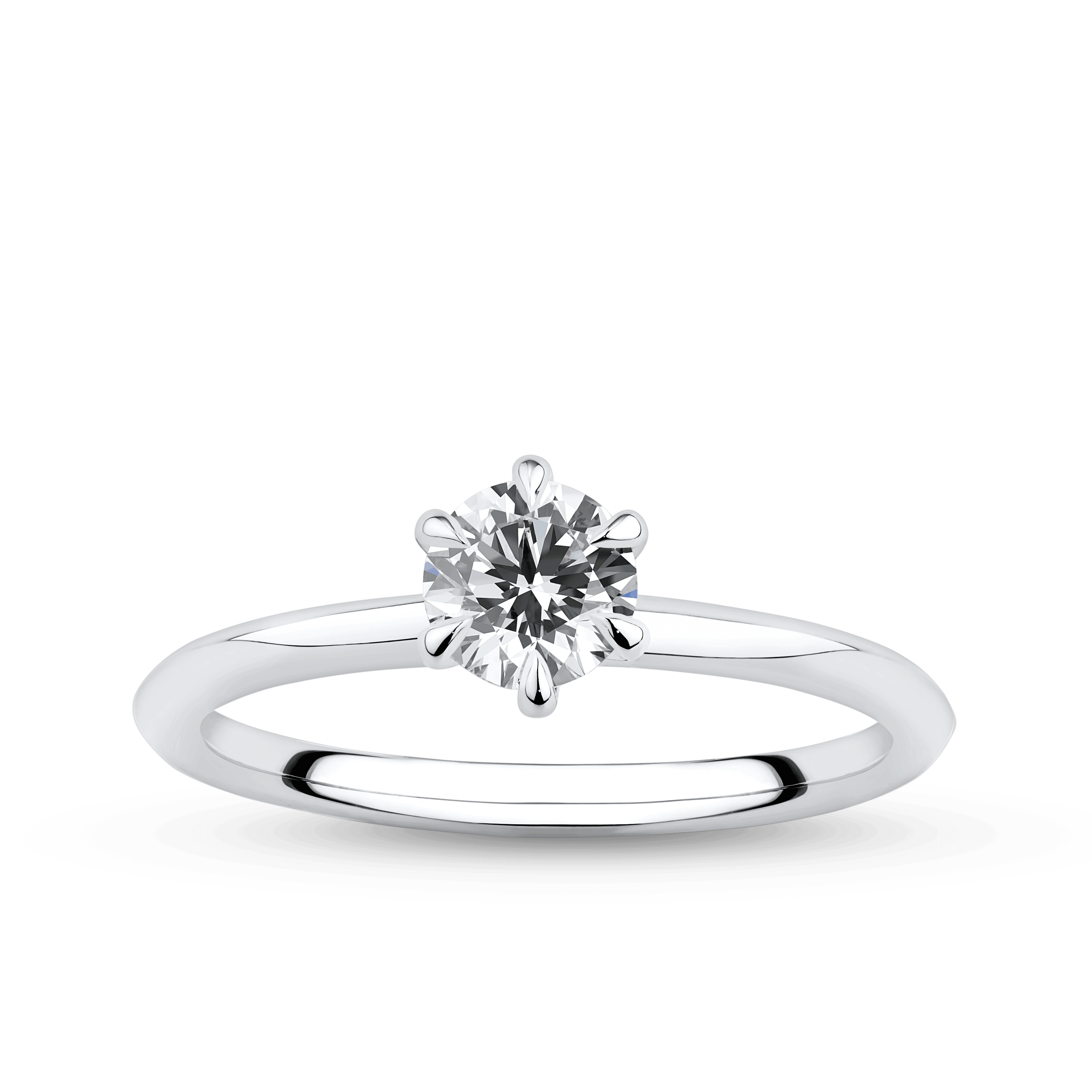 Amāre® 0.50 Carat Diamond Solitaire Engagement Ring set in Platinum