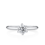 Amāre® 0.70 Carat Diamond Solitaire Engagement Ring set in Platinum