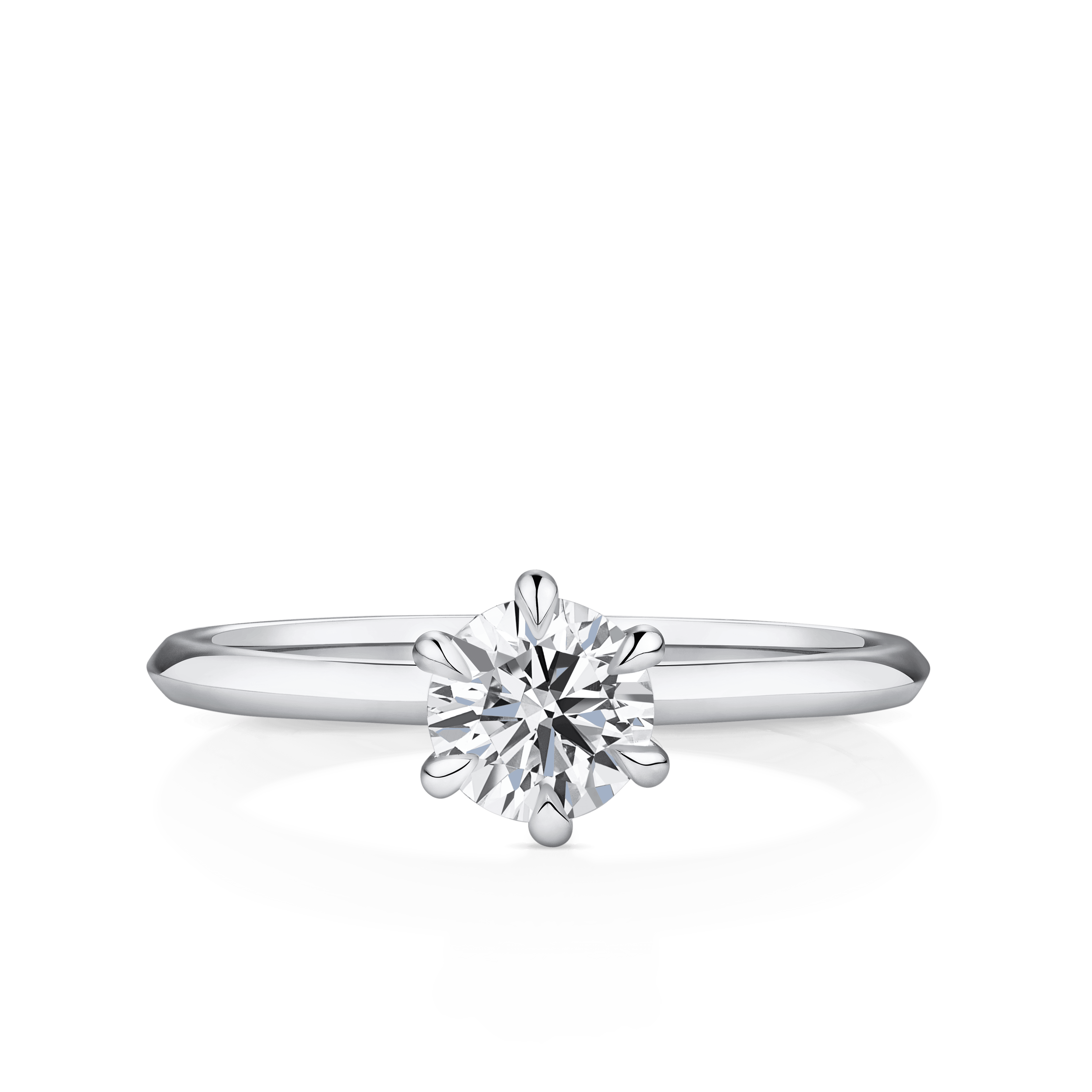 Amāre® 0.70 Carat Diamond Solitaire Engagement Ring set in Platinum