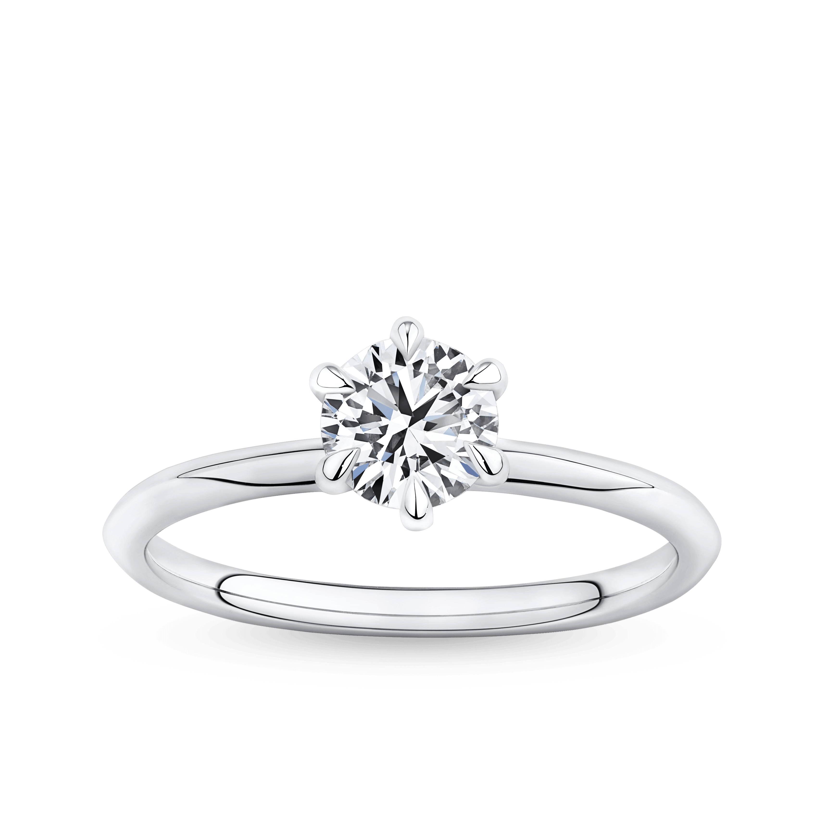 Amāre® 0.70 Carat Diamond Solitaire Engagement Ring set in Platinum