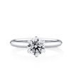 Amāre® 1.00 Carat Diamond Solitaire Engagement Ring set in Platinum