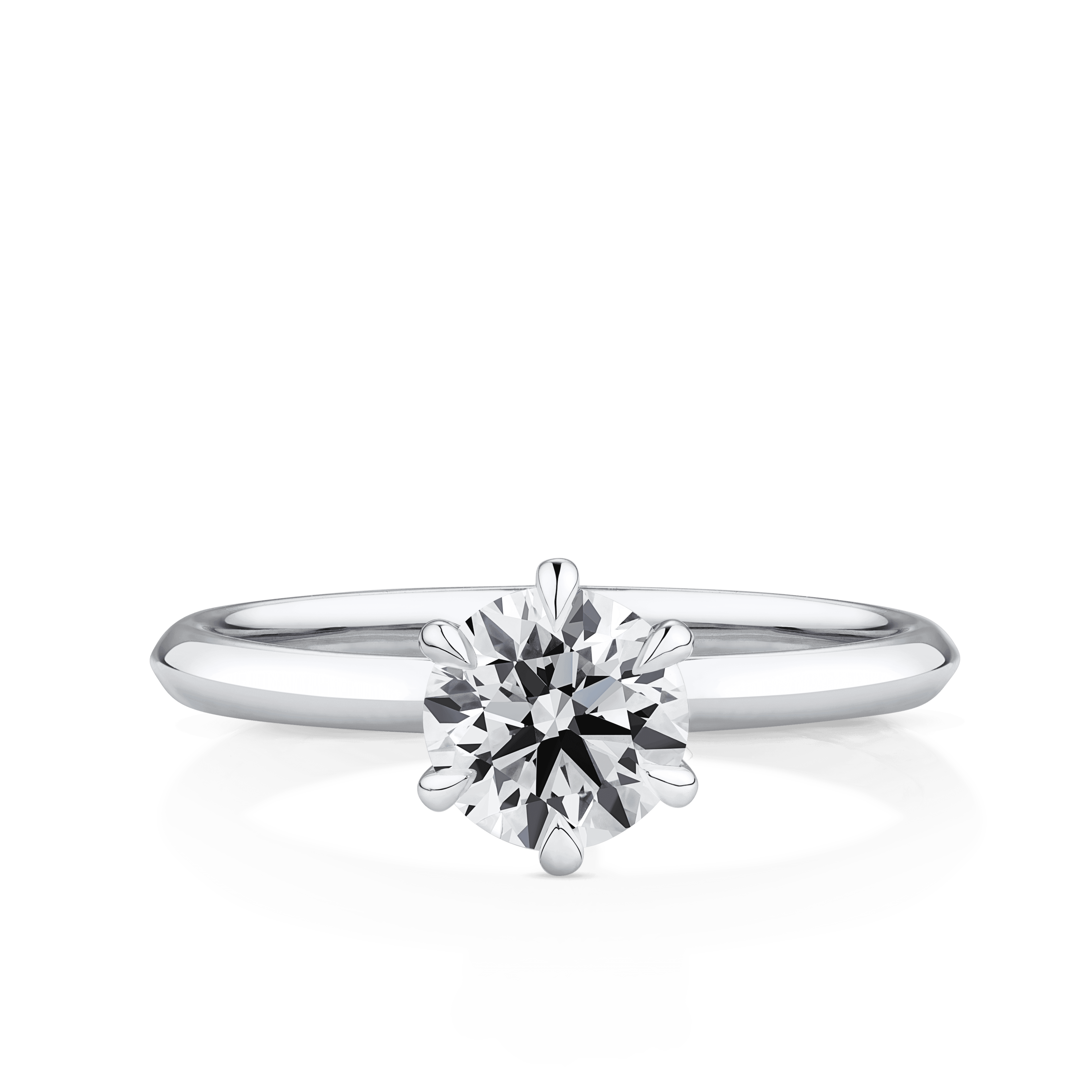 Amāre® 1.00 Carat Diamond Solitaire Engagement Ring set in Platinum