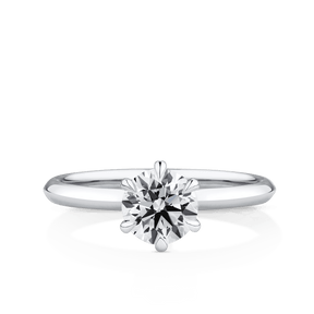 Amāre 1.00 Carat TW Diamond Solitaire Engagement Ring set in Platinum - Wallace Bishop