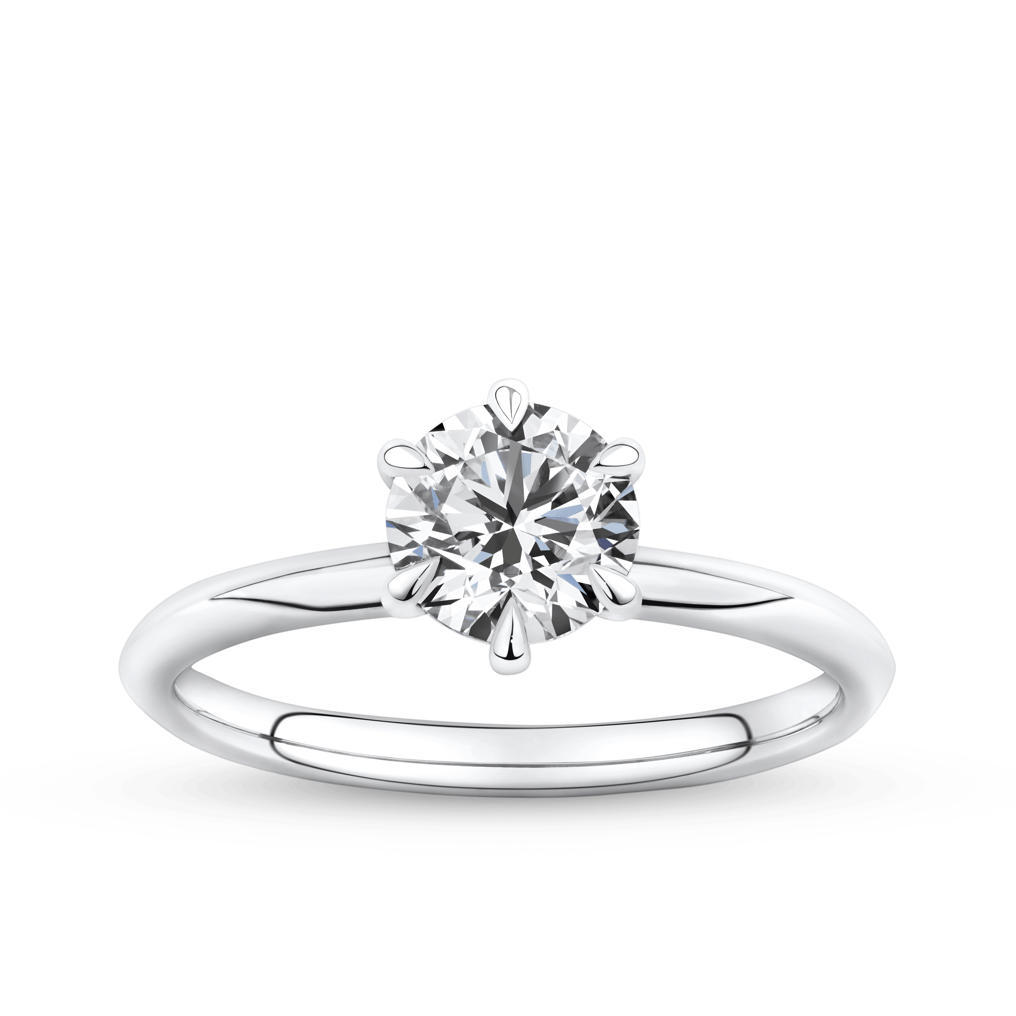 Amāre® 1.00 Carat Diamond Solitaire Engagement Ring set in Platinum