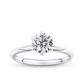 Amāre 1.00 Carat TW Diamond Solitaire Engagement Ring set in Platinum - Wallace Bishop