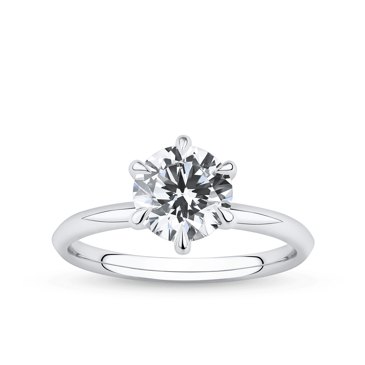 Amāre 1.50 Carat TW Diamond Solitaire Engagement Ring set in Platinum - Wallace Bishop
