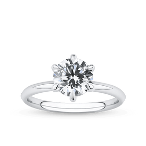 Amāre 1.50 Carat TW Diamond Solitaire Engagement Ring set in Platinum - Wallace Bishop