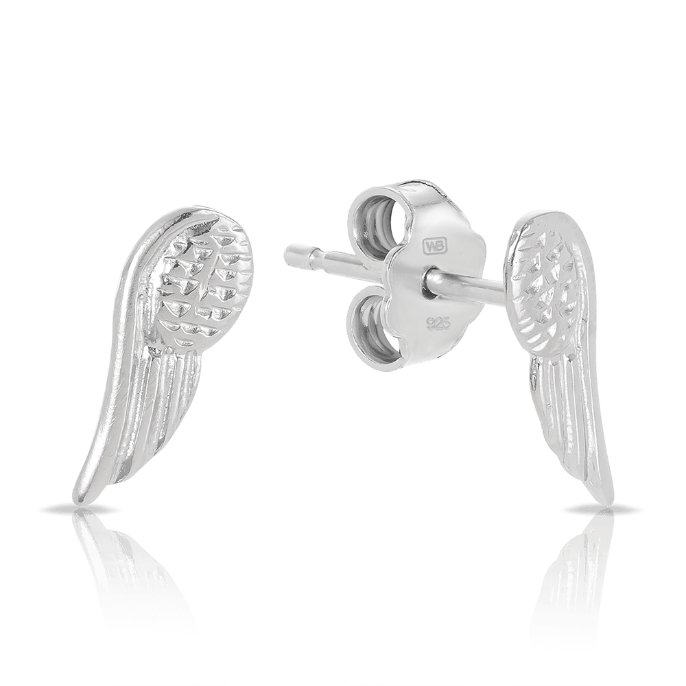 Angel Stud Earrings in Sterling Silver - Wallace Bishop