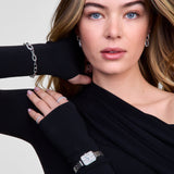 Daniel Wellington Quadro Roman Numerals Date 5-link Silver