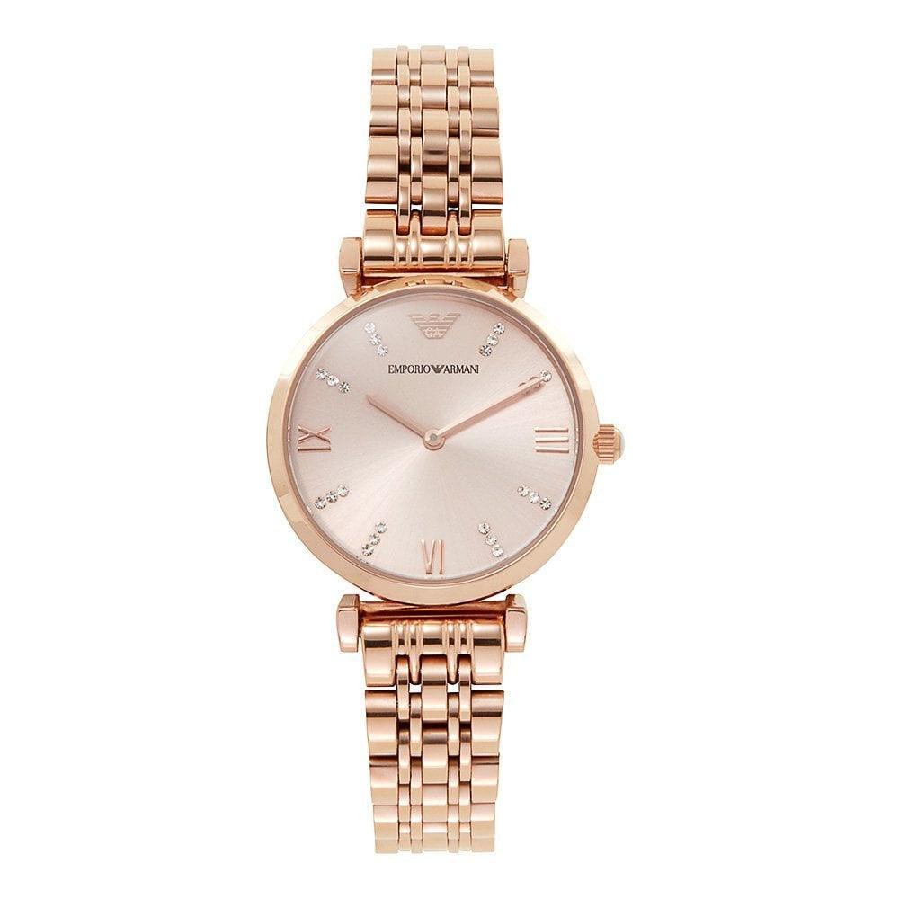 Armani Gianni Women's Rose Plated Quartz Watch AR11059 - Wallace Bishop