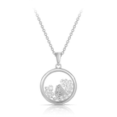 ASTRA Sparkle and Shine Cubic Zirconia Circle Pendant in Sterling Silver - Wallace Bishop