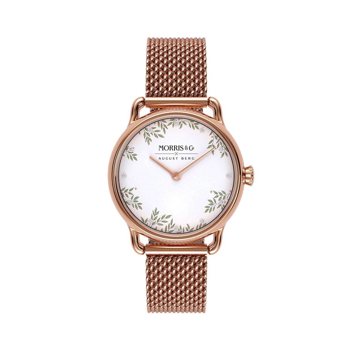 August Berg Morris & Co 26mm Love Is Enough Rose Gold Mesh M1LIE0926A20MRG - Wallace Bishop