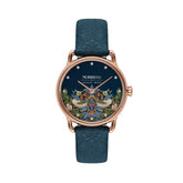 August Berg Morris & Co 26MM Strawberry Thief Indigo Leather Watch M1ST0926A16LIDE - Wallace Bishop