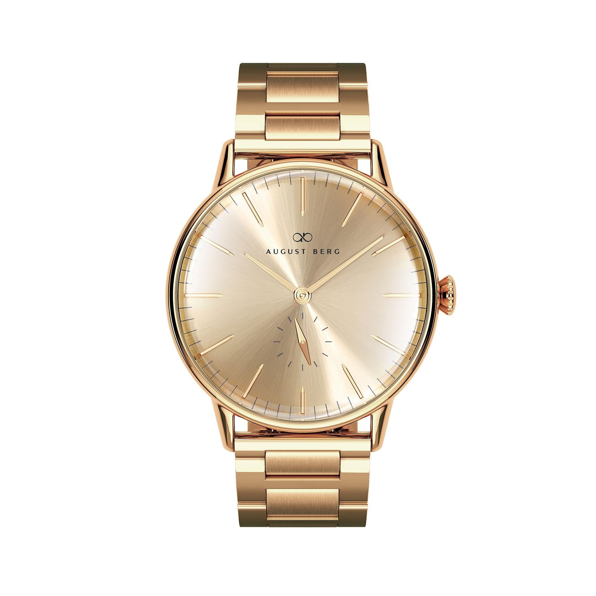 August Berg Unisex Serenity Gold PVD Quartz 40mm Watch 10140D22SGD