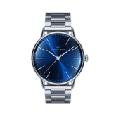 August Berg Serenity Link 40MM Deep Blue Silver Watch 10240E05SSL - Wallace Bishop