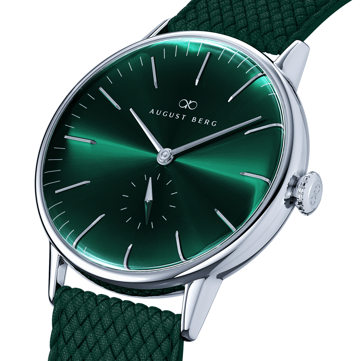 August Berg Unisex Serenity Stainless Steel Quartz Fashion 40mm Watch Green Dial 10140E11VGN - Wallace Bishop