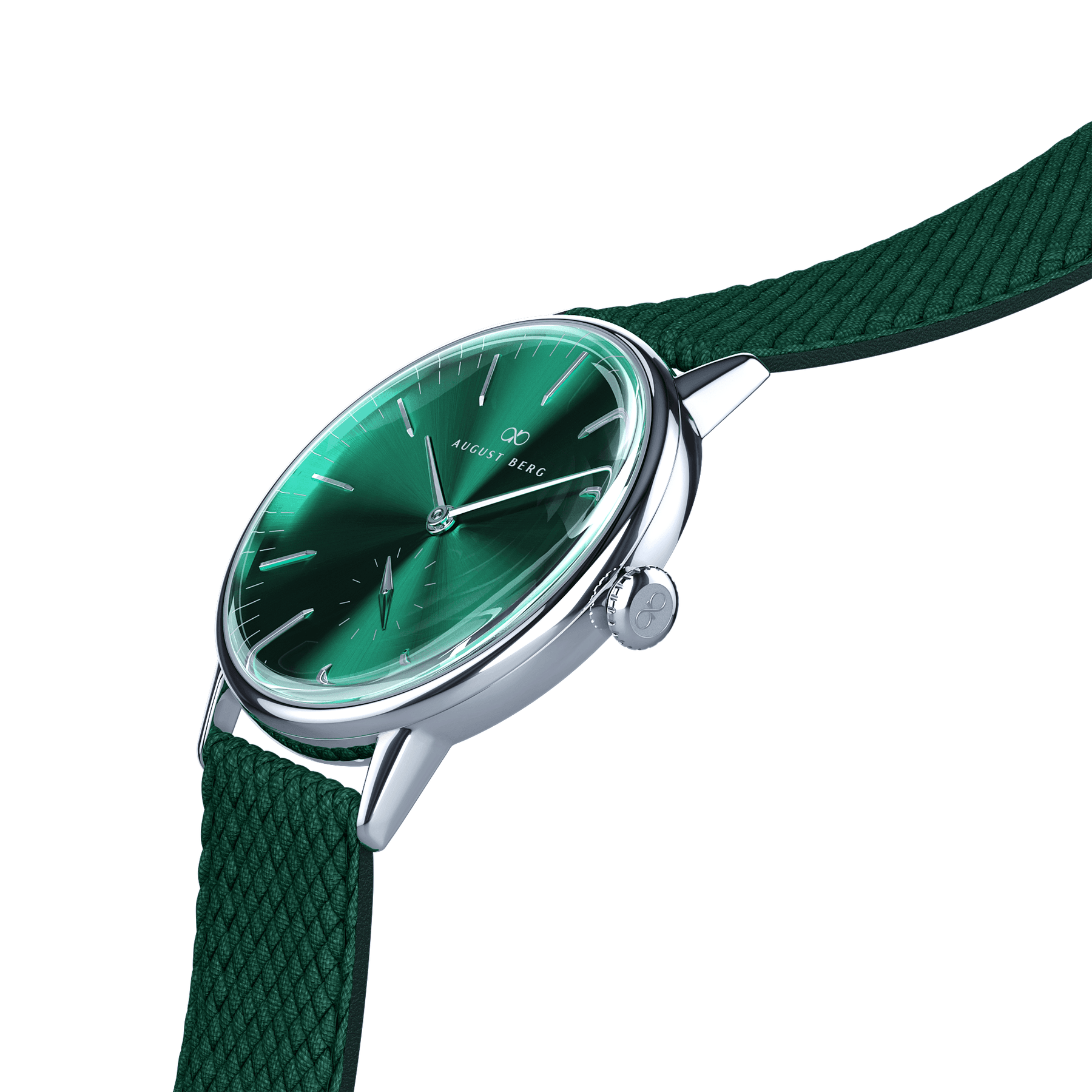 August Berg Unisex Serenity Stainless Steel Quartz Fashion 40mm Watch Green Dial 10140E11VGN - Wallace Bishop