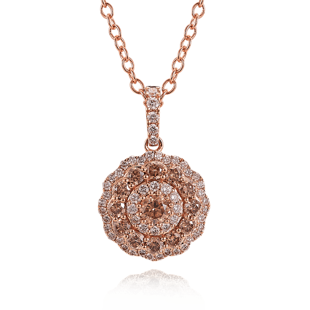 Australian Diamonds® Argyle Chocolate Diamond Pendant in 18ct Rose Gold - Wallace Bishop
